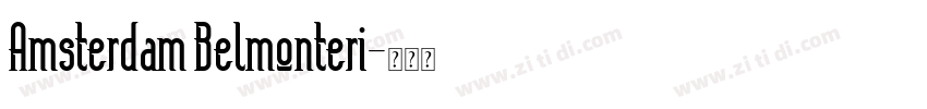 Amsterdam Belmonteri字体转换